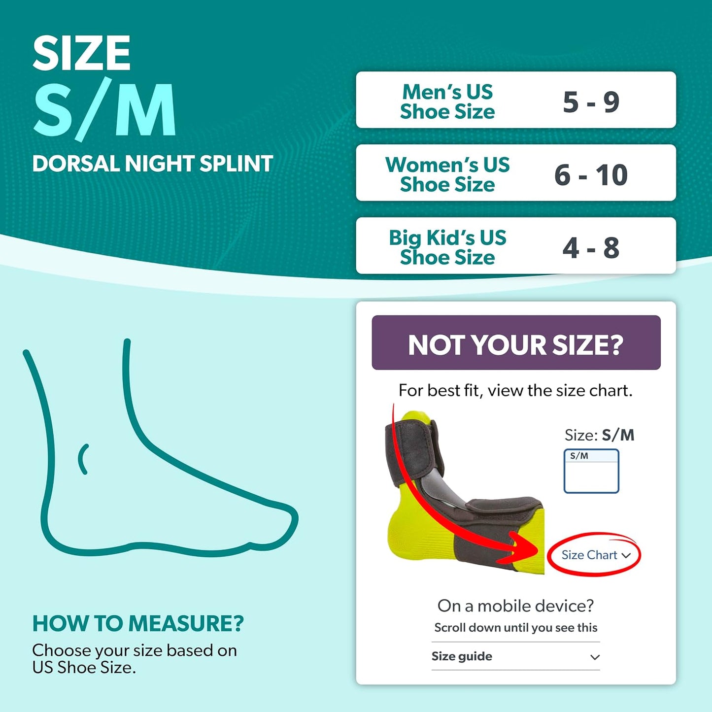 BraceAbility Dorsal Night Splint | Plantar Fasciitis Pain Relief, Foot Drop Brace for Sleeping, and Achilles Tendon Stretcher Boot for Nighttime Ankle Dorsiflexion (L/XL)