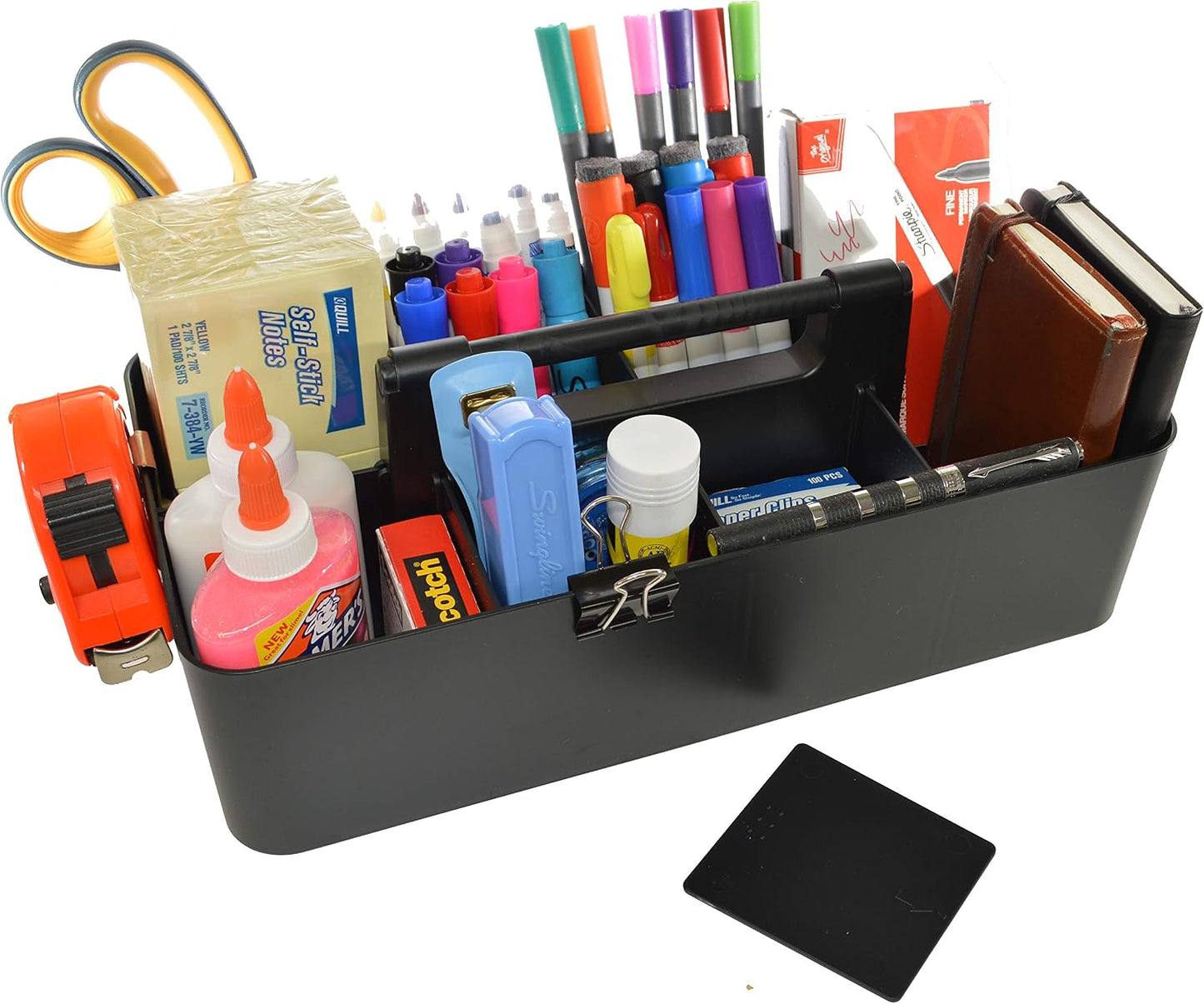 Portable Caddy American Made, DIY Dividers, 8 Compartments, Supply Organizer, Portable Tote Basket with Handle Storage Organizer Bathroom, Office, Crafts, or School Supplies