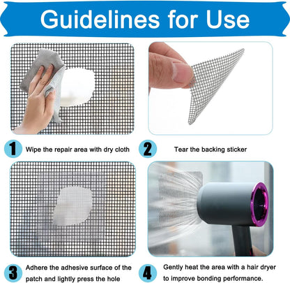 2026 New Strong Adhesive Screen Repair Tape, Screen Repair Kit Window Screen Repair Tape, Fiberglass Screen Tape Mesh Repair Suitable (5cm x 200cm) for mesh Doors and Windows Gray