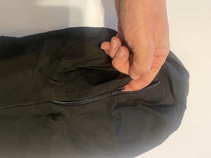 Jackson Roll Zip on Pillowcase (Pillow case only, Does not Include The Pillow) (Dark Blue Polyester)