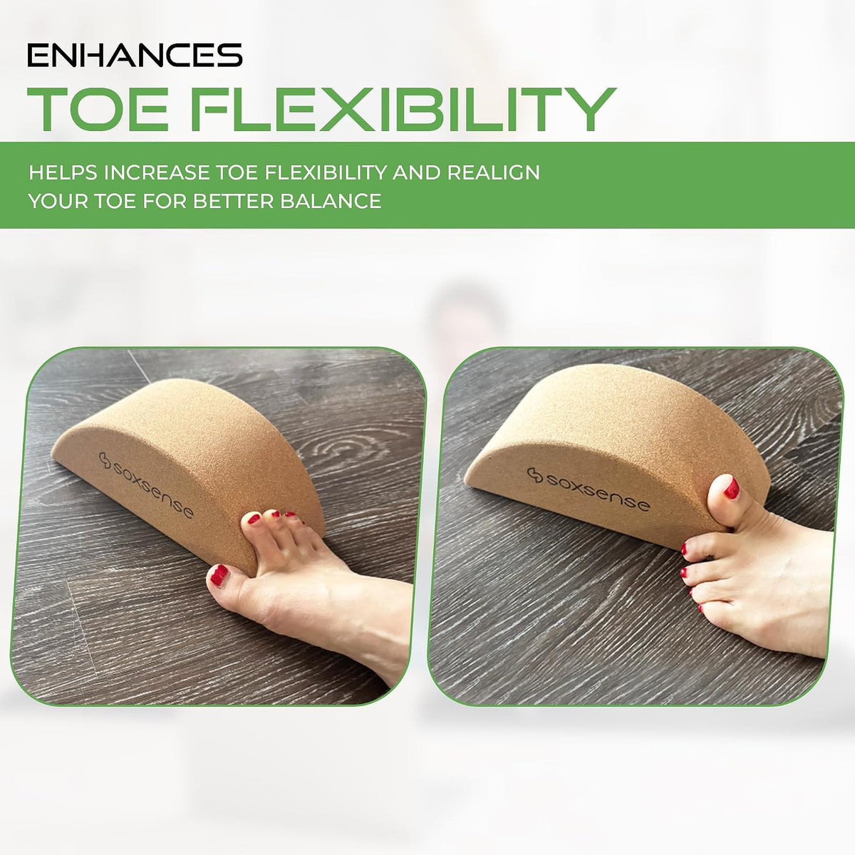 Soxsense Half-Moon Calf Stretcher for Plantar Fasciitis and Balance Trainer