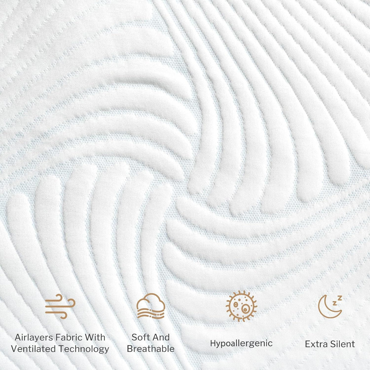 Heated Mattress Pad Foot Queen, 3D Air Fabric, Preheat & Memory for Winter