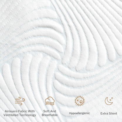 Heated Mattress Pad Foot Queen, 3D Air Fabric, Preheat & Memory for Winter