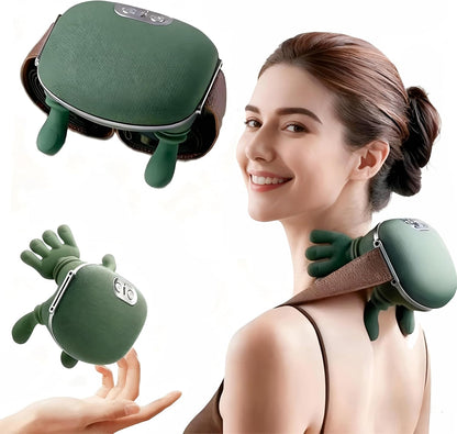 Shoulder and Neck Massager, Bionic Heated Massager, Neck Massager with Fingers, 4D Kneading Massage, Simulates a Real Palm Massage for Comfort, Relax Muscle Tension
