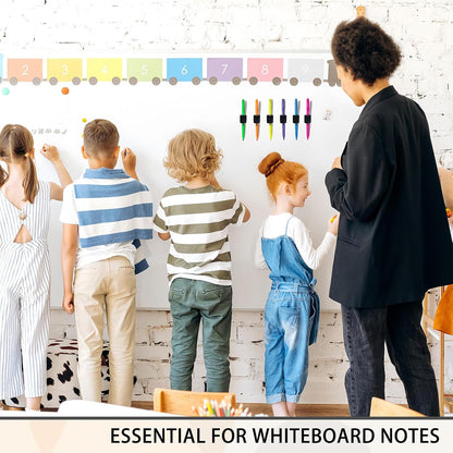 Magnetic Pen Holder for Refrigerator, 4 Pack Silicone Pencil Holder for Whiteboard, Dry Erase Marker Holder for Fridge, Locker and Metal Clipboard, Fits Pens Pencils Slim Markers