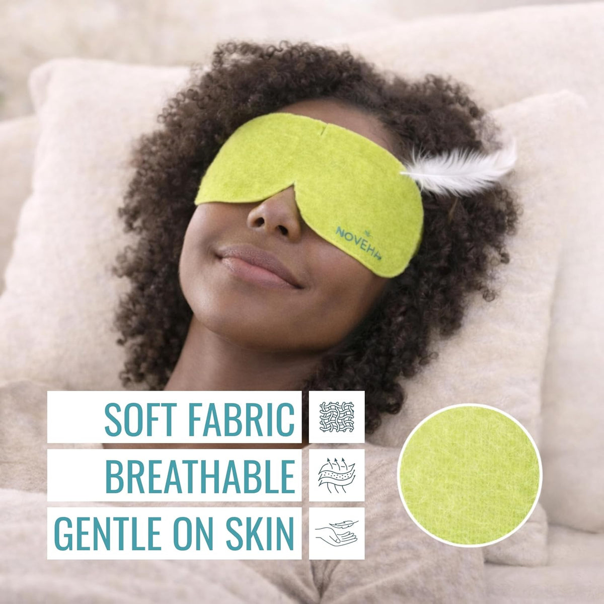 NOVEHA Lavender Self Heating Steam Eye Mask for Dry Eyes 30PCs Air-Activated Steam Eye Mask Warm Compress for Ease Daily Strain, Eye Relaxation, Travel & Spa Use, Soothing Moist Heat for Stressed Eyes