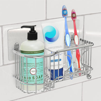 Simple Houseware Multi-Functional 6 Slots Toothbrush Holder, Bronze