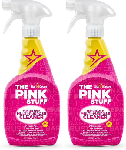 The Pink Stuff Miracle Multi-Purpose Cleaner Spray, 30 fl oz | Now 20% More, All-Purpose Cleaning Solution, For Kitchens, Bathrooms, Floors & More, Cuts Through Grease & Grime, Powerful