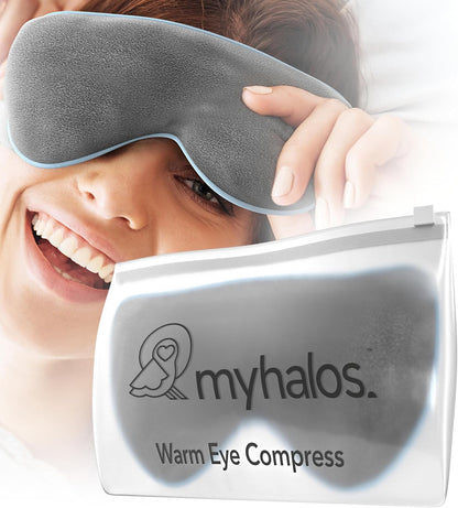 MyHalos Heated Eye Mask, Warm Compress for Dry Eyes, Blepharitis & MGD