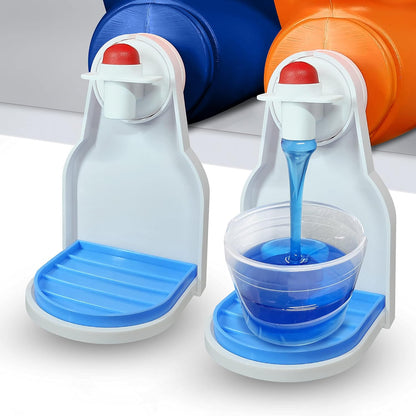 Simplation [2 Pack] Laundry Detergent Cup Holder, Detergent Drip Catcher | (Upgraded Drip Tray) No More Mess or Leaks, Laundry Detergent Cup Holder, Drip Catcher