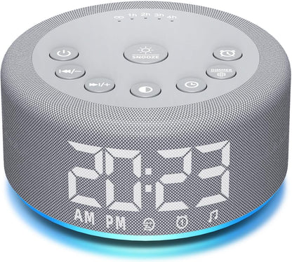 Portable White Noise Machine Mini Sound Machine with 30 Soothing Sounds Rechargeable for Adults Newborn Kids Sleep Brown Noise Machine with Memory Function 4 Timers for Travel Camping Home and Office