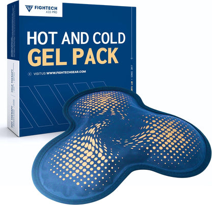 FIGHTECH Reusable Hot and Cold Gel Ice Pack - Hinge Joint, Single Pack | Heat and Cold Therapy Compress for Shoulder Rotator Cuff Knee Back Head Eyes Elbow and Hip - Leak Proof Design