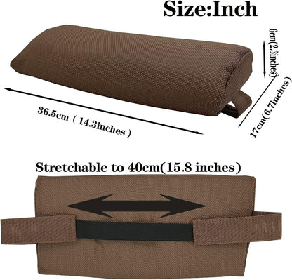 Zero Gravity Chair Set of 2 Replacement Pillow Headrest with Elastic Band, Universal Soft Removable Padded Cushion Head Pillow for Zero Gravity Lounge Chair, Folding Patio Lawn Recliner Chairs, Blue