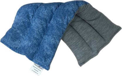 SacksyThyme Microwave Heating Pad for Cramps, Back, Neck, Shoulders, Leg Pain - Reusable Heat Pack, Hot Moist Microwavable Therapy Pack - Unscented Flaxseed Hot Compress Made in USA (Size: 12" x 7")