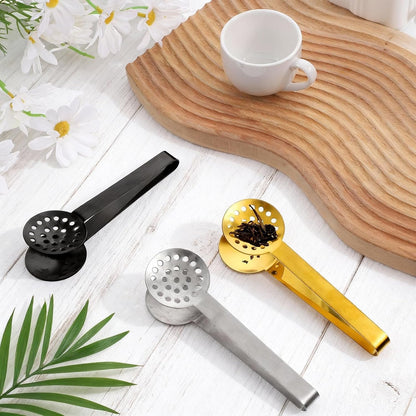 3 Pcs Tea Bag Squeezer Tongs, Stainless Steel Teabag Strainer Dispenser