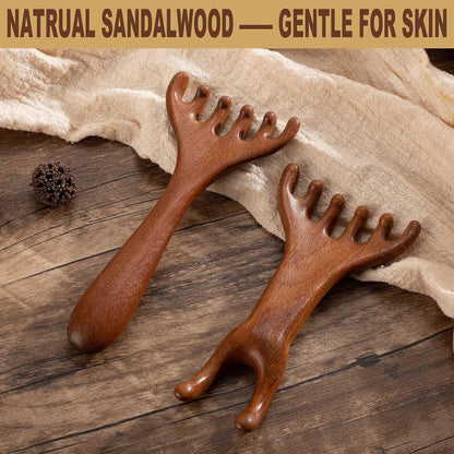 Head Massager Scalp, Wooden Scalp Massager, Foot Massage Tool