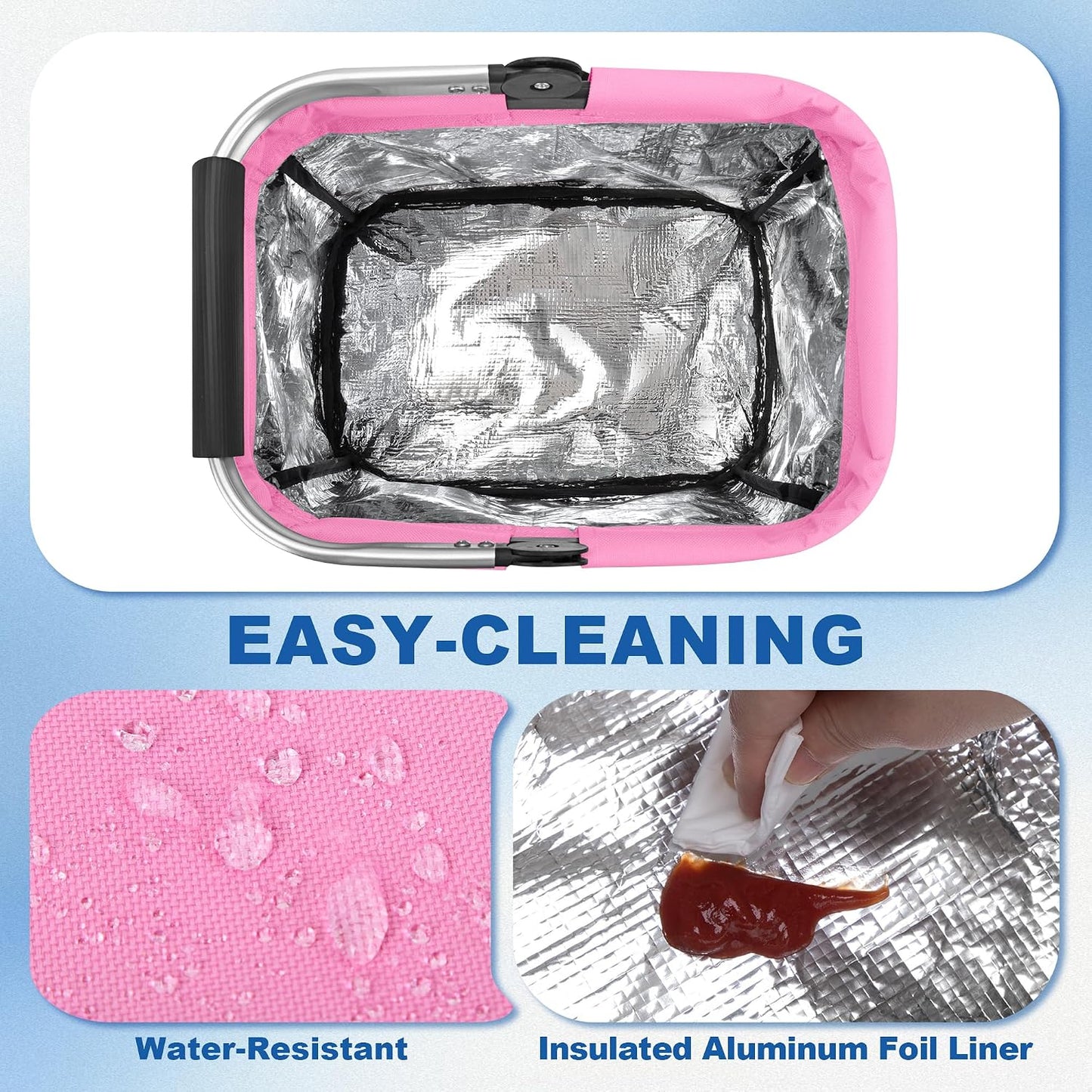 PGmoon Cleaning Caddy Organizer with Handle,Black | Cleaning Tote Bag with Multiple Pockets for Cleaning Supplies, Products Storage, Housekeepers, Kitchen Cleaning Supplies