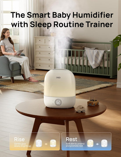 DREO 6L Humidifiers for Bedroom, 60H Runtime, 28 dB Quiet, HM524, Black