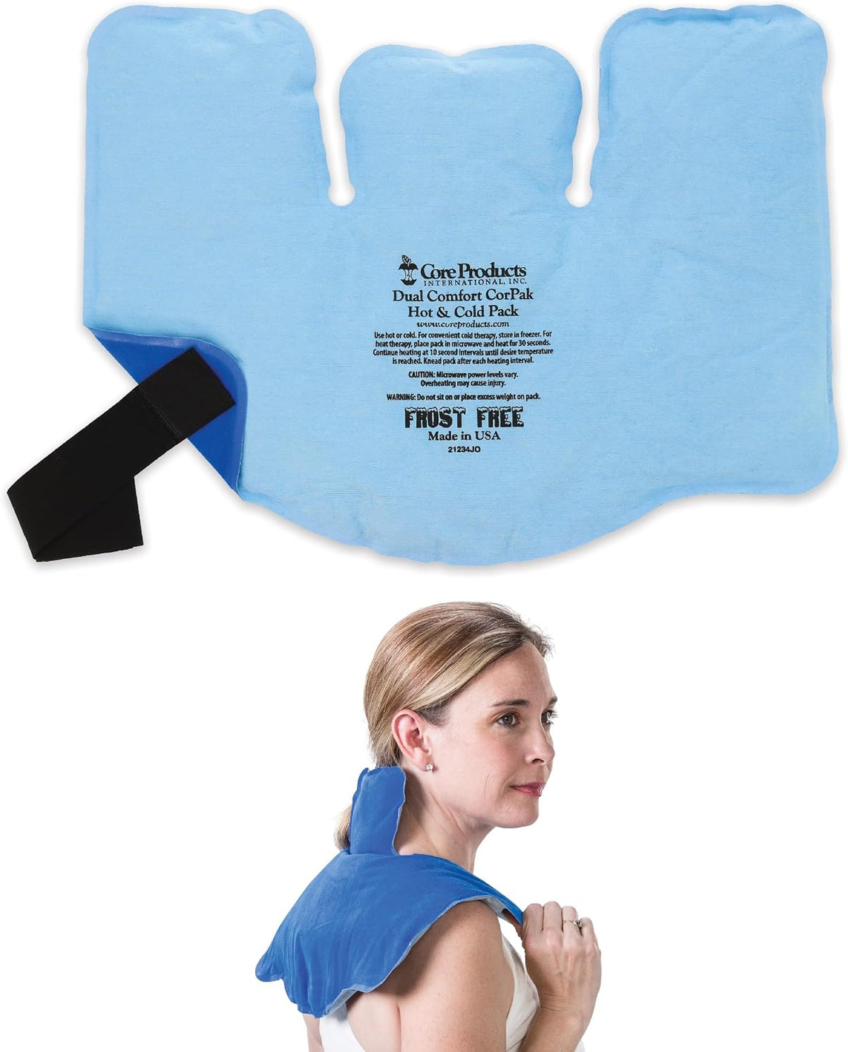 Reusable Hot & Cold Therapy Pack for Knee, Back, Shoulder & Ankle Pain (Cervical - 6 x 20 inch)
