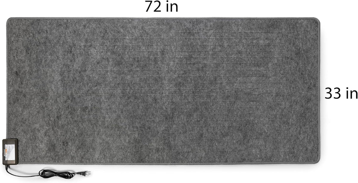 Hot Carpet Under Rug Instant Radiant Floor Heater Electric Mat Heated Area Rug Great for Yoga (720 Watt 92" x 76.5" Inches) Made in Seattle WA