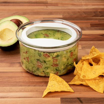 ProKeeper Fresh Guacamole Storage Container with Airtight Lid, 4-Cup, Green | Airtight Seal Prevents Browning, Holds 4 to 5 Avocados Worth of Guac, BPA-Free and Dishwasher Safe