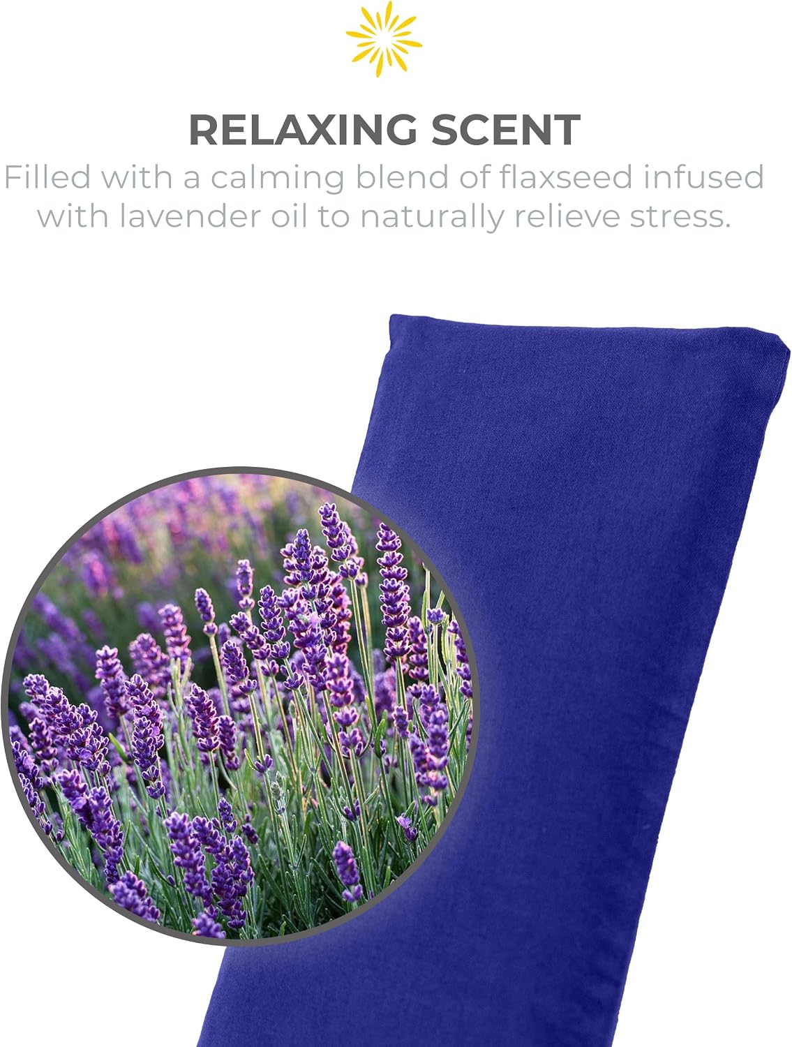 4-Pack Unscented Sateen Eye Pillows, Low-Luster, 9’’ x 4’’ Flaxseed Weighted Eye Mask for Sleeping, Hot or Cold Therapy for Relaxation, Migraine, and Headache, Assorted