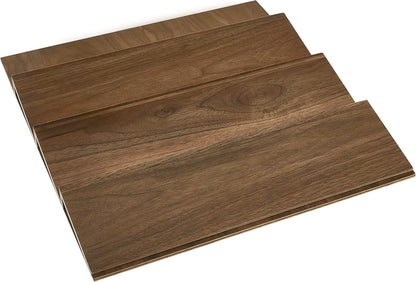 Rev-A-Shelf Walnut Trim-to-Fit Spice Drawer Insert Organizer