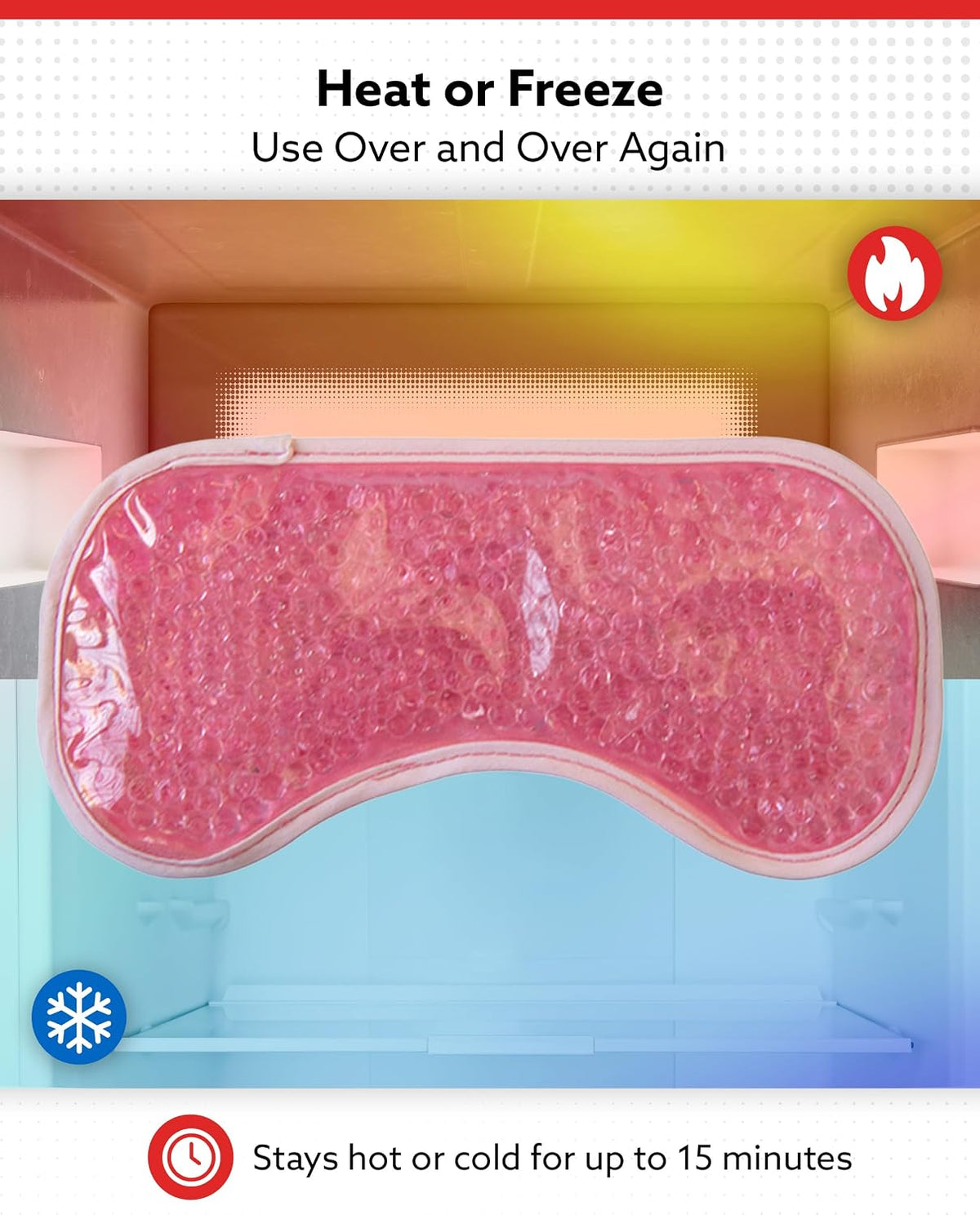 Alpi Plush Gel Beads Hot/Cold Eye Mask, Relaxation & Tension Comfort