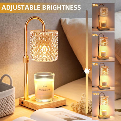 Candle Warmer Lamp with Timer Dimmer, Home Decor for Women Birthday