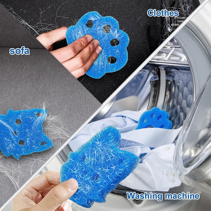 Reusable Pet Hair Remover for Laundry for Washing Machine and Dryer | Effective Cat & Dog Hair Collector, Removes Fluff & Fur from Clothing & Bedding, Safe & Durable, Fits All Fabrics (6 Pack)