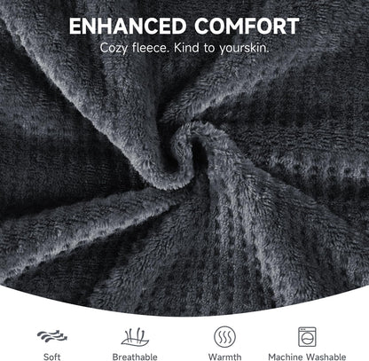 Heating pad for Neck - Wearable Electric Heating Pads for Back, Shoulder and Waist, Large Heat Pad with 4 Massage Modes & 2 Heat Levels, 24"x35", 4 Motor, Gray