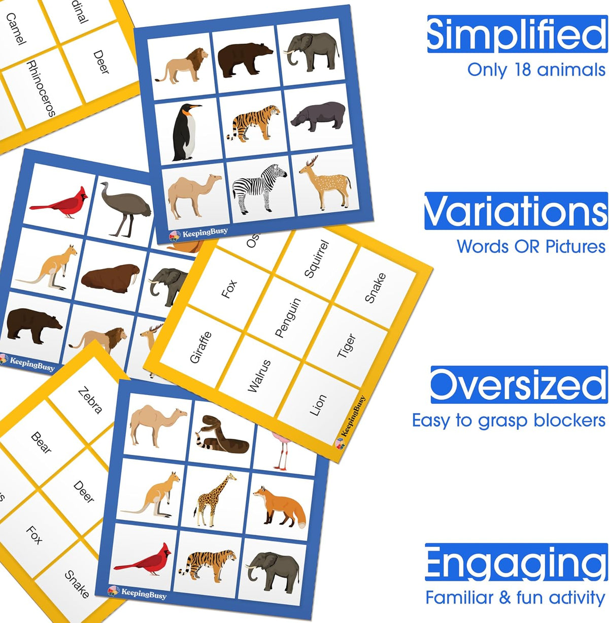 Keeping Busy Expressions Set 1 Dementia Activities for Seniors | Alzheimer Products for Elderly Patients | Fun Memory Game Toy & Cognitive Brain Puzzle for Senior Citizens w/Memory Loss or Alzheimers