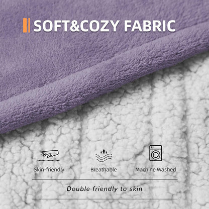 Heated Blanket 50x60”, 3 Hours Auto-Off Electric Blanket, Grey