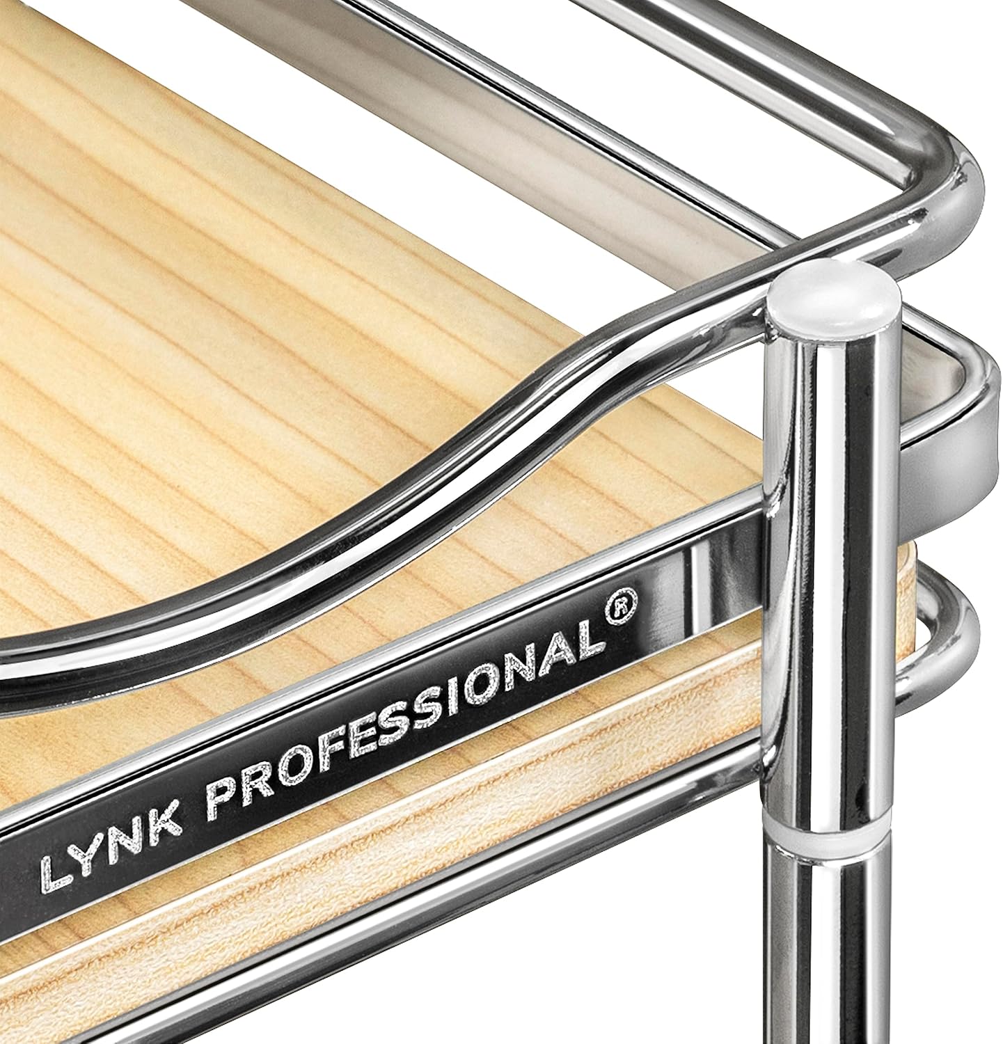 LYNK PROFESSIONAL® Pull Out Spice Organization for Cabinets - 4-3/8 inch Wide – Spice Rack for Inside Cabinets, Slide Out Spice Rack Organizer for cabinet – Pull Out Spice Rack, Sliding 2 Tier Chrome