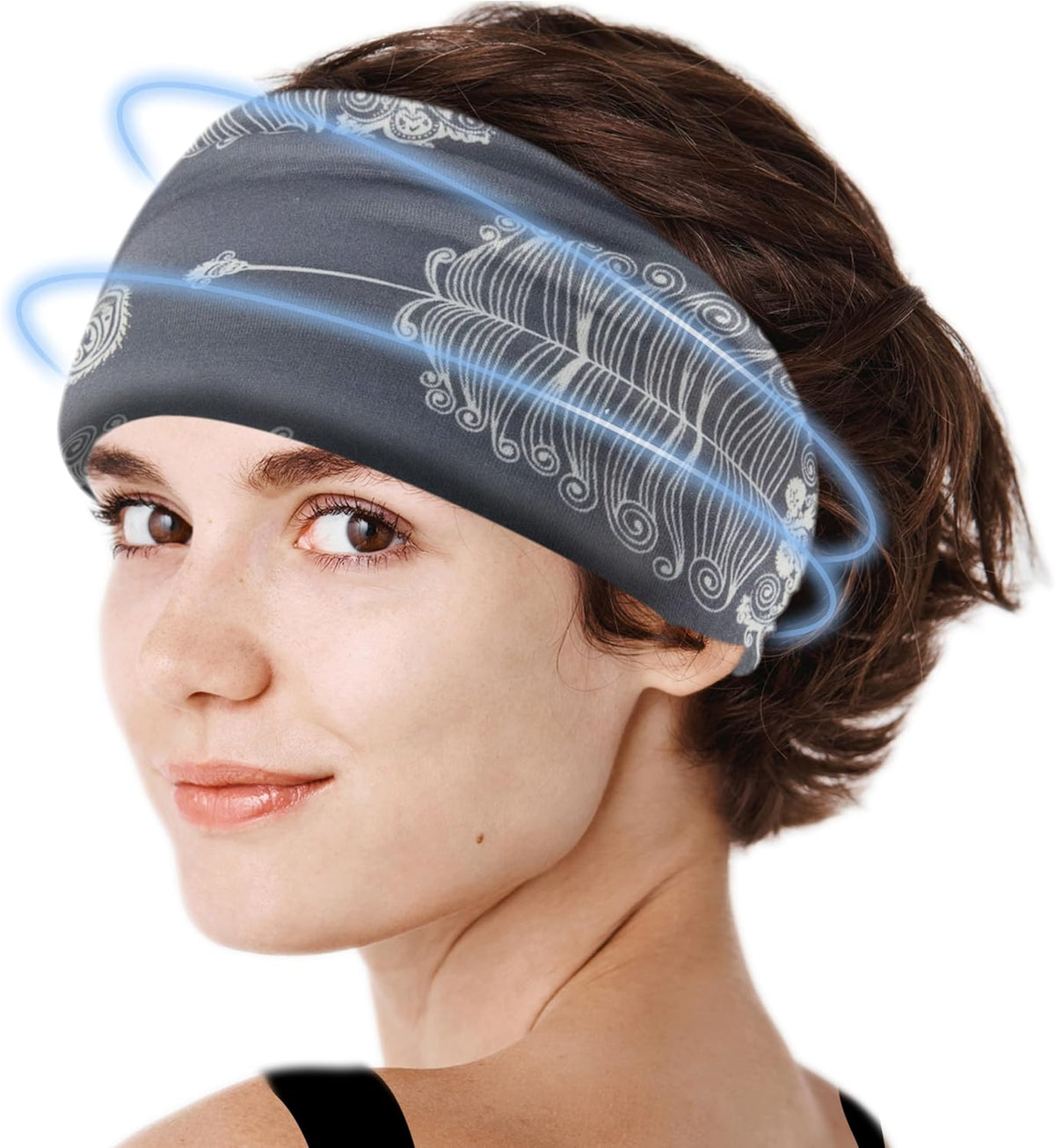 Crimmy Migraine Relief Cap, Headache Ice Pack Headband, Cold Face Eye Mask