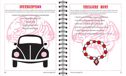 Brain Games - Criminal Mind Puzzles: Crime-Themed Brain Teasers | Visual, Verbal, Memory & Logic Puzzles | Spiral Bound Activity Book for Adults & Teens