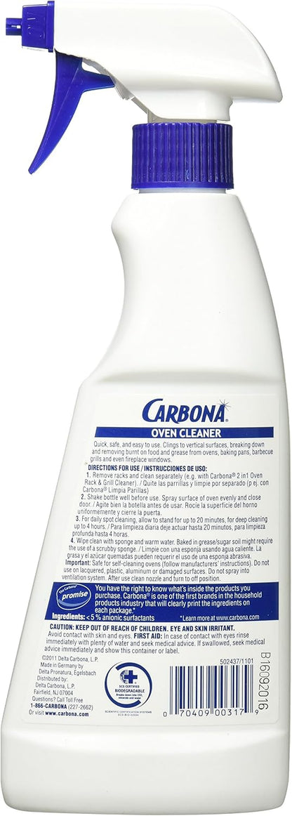 Delta Carbona Carbona Biodegradable Oven Cleaner, 16.8 Fluid Ounce