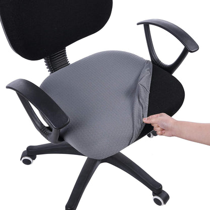Smiry Office Computer Chair Armrest Covers, 2PCs Anti-dust Arm Rest Pad | Removable Washable Desk Chair Arm Pad Covers, Grey