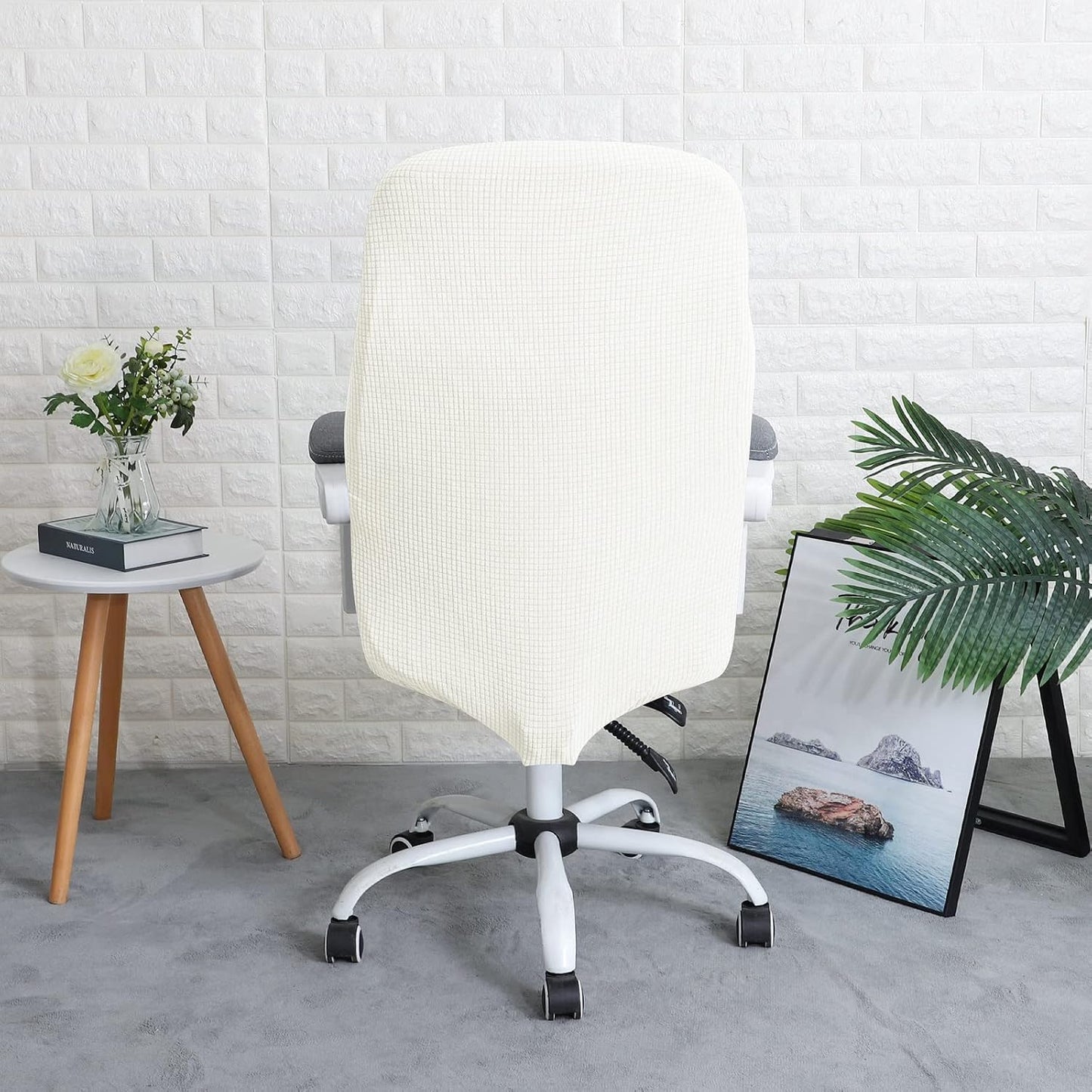 FORCHEER Office Chair Armrest Cover with Zipper 15inch Stretchable Water Resistant Computer Office Chair Arm Rest Slipcover for Desk Chairs Arm 2Pack-Army Green