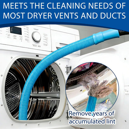 4 Pack Dryer Vent Cleaner Kit,Dryer Lint Vacuum Attachment,Flexible Hose & Brush Set for Dryer Vent Cleaning, Universal Shop Vac Accessories, Lint Trap Cleaner & Home Cleaning Tools