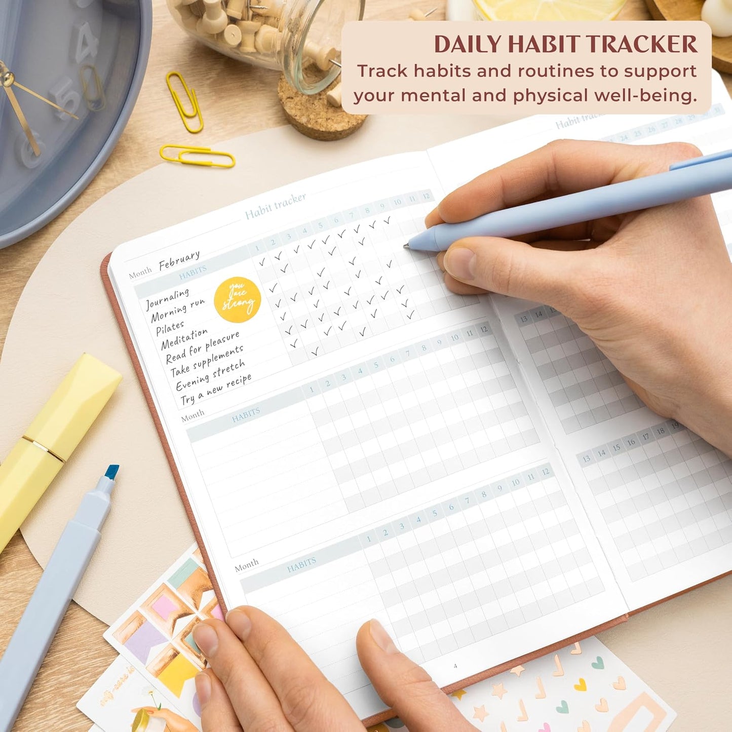 Legend Four-Minute Journal with Prompts & Habit Tracker – Daily Gratitude Journal for Women & Men – Guided Positivity, Self-Reflection & Affirmation Notebook (Lavender)