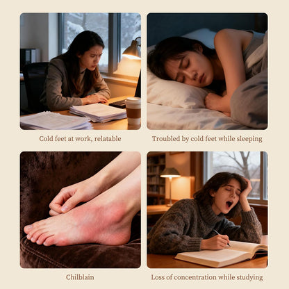 3-in-1 Heated Foot Warmers for Sleeping & Office, 5000mAh Battery Lasts All Night, 3 Adjustable Heat Settings, Electric Warming Socks/Mat for Women with Cold Feet