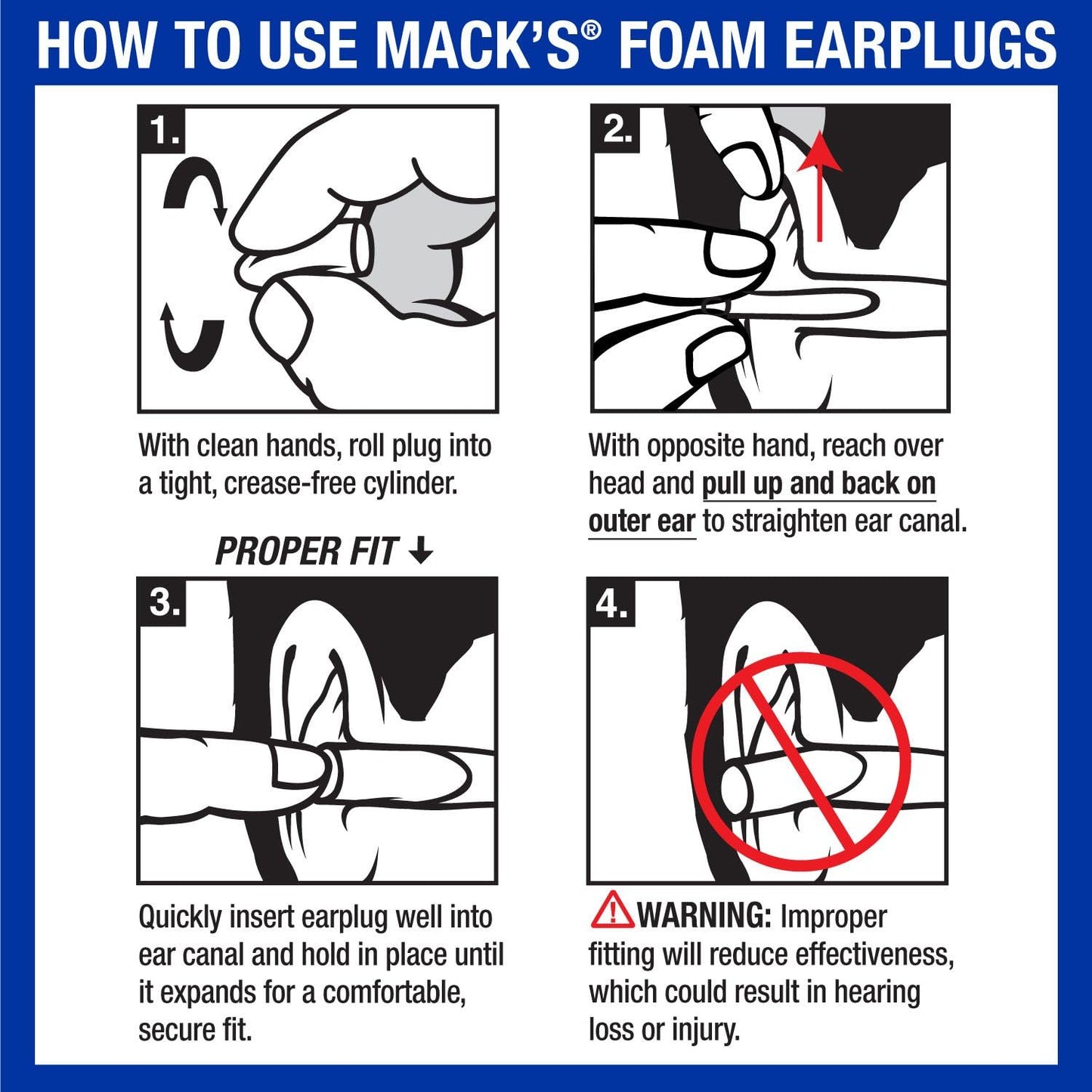 Mack's Dreamweaver Contoured Sleep Mask - Comfortable, Adjustable, Dual Strap Eye Mask with Ultra Soft Foam Earplugs