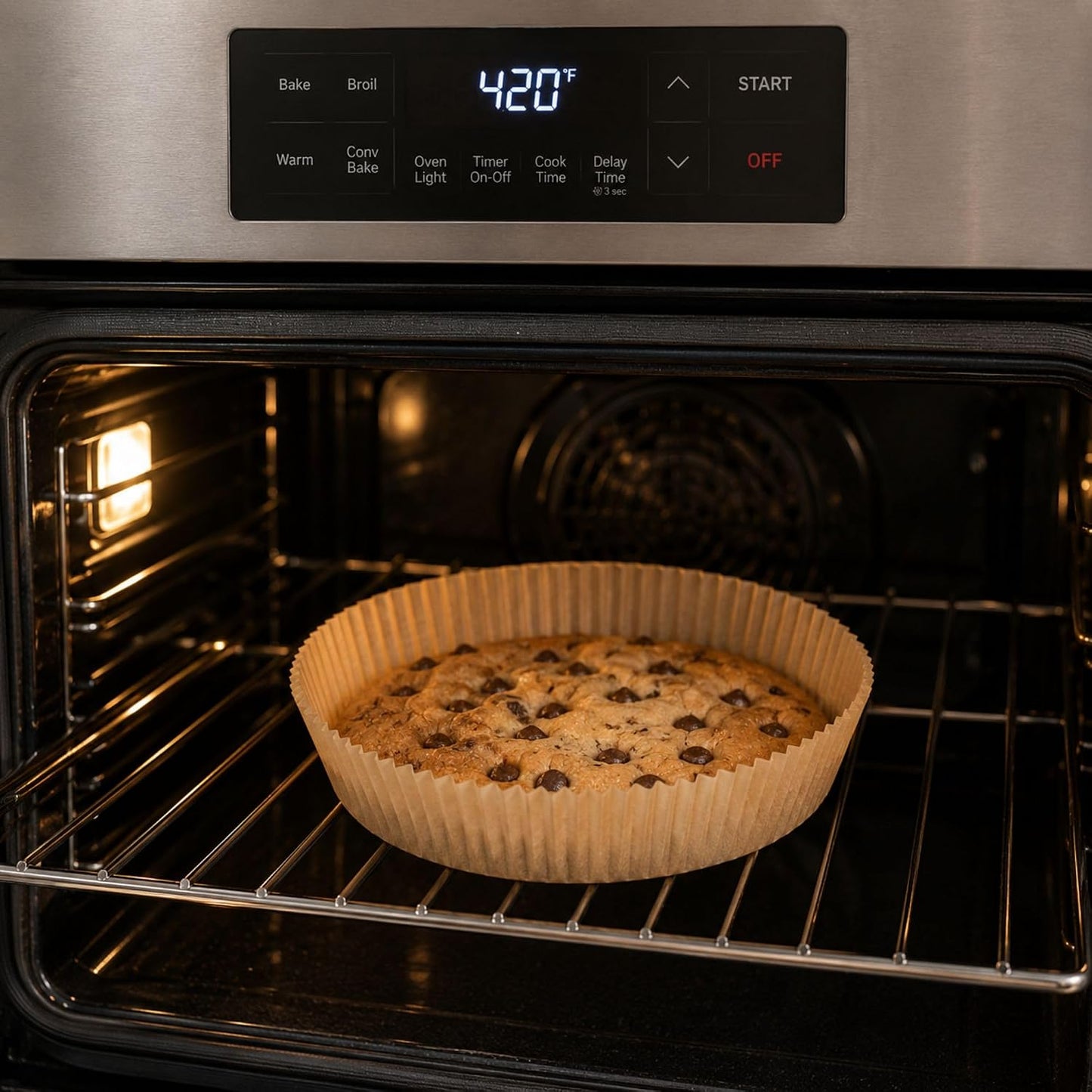 Restaurantware-Pastry Tek 8.1 x 5.5 x 1.8 Inch Air Fryer Liners, 100 Rectangle Air Fryer Baskets - No-Stick Silicone Coating, Unbleached, Food-Grade Paper Liners, For Steamer, Microwave, Oven