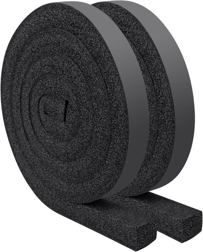 Yotache Open Cell Foam Air Conditioner Insulation Seal Strip 2"x1", 6.5 Ft | Non-Adhesive, Air Conditioning Weather Strip