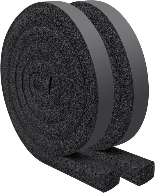 Yotache Open Cell Foam Air Conditioner Insulation Seal Strip 2"x1", 6.5 Ft | Non-Adhesive, Air Conditioning Weather Strip
