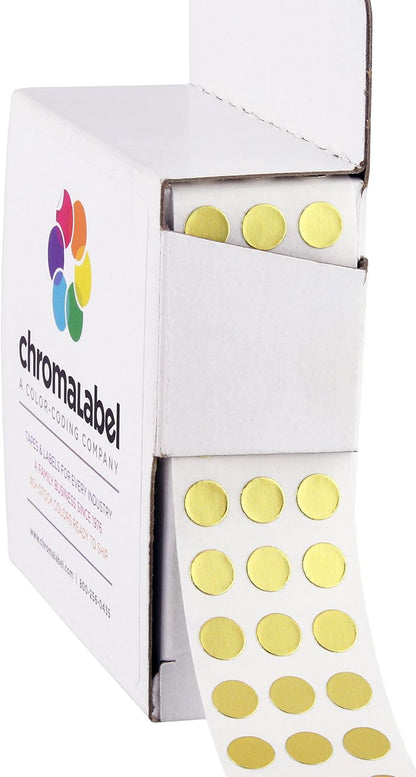 Dark Blue, Red & Yellow Dots, 1/4 Inch, 1000/Box Each Color | Writable Semi-Gloss Circle Labels in Dark Blue, Red and Yellow for Offices, Retail and Classrooms. Made in USA - Colors B
