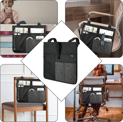 Cosmos Armrest Chair Side Organizer Bedside Caddy Organizer Bunk Bed Storage Bag Armchair Wheelchair Hanging Side Pocket Bag for Ipad, Tablet, Phone, Remote Control, Magazines, Books & Water Bottle