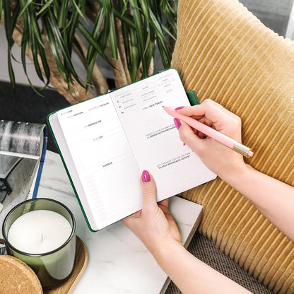 Clever Fox Self-Care Journal for Women, Daily Planner 5.8x8.3 Aquamarine | 3-month mental health journal, habit tracker, wellness journaling supplies for women & teen girls, gratitude & mood log