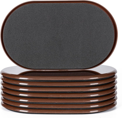 Furniture Sliders, 8 Pcs 3 1/2'' Furniture Sliders Pads for Hardwood Floors, Chair Legs Floors Protectors, Reusable Round Glides Glider, Heavy Duty Furniture Movers Sliders | Chair Legs Floors Protectors, Reusable Round Glides Glider, Heavy Duty